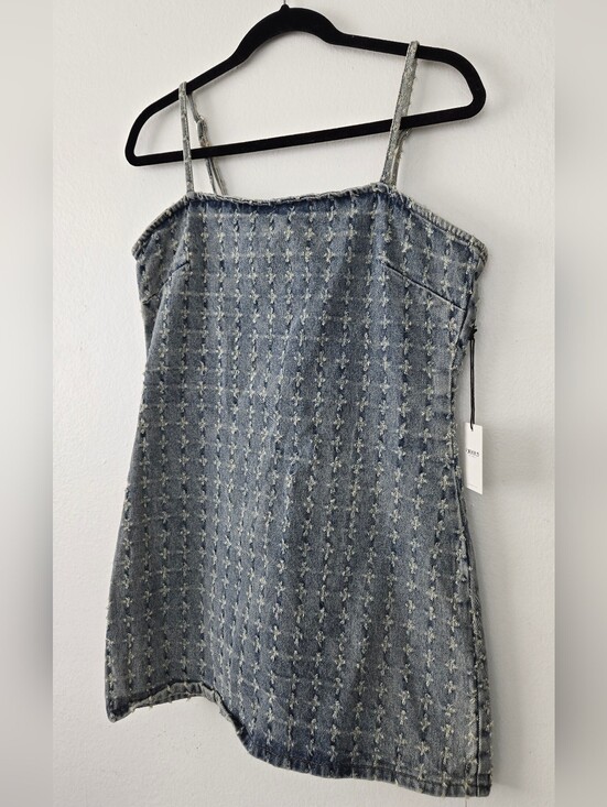 Forever 21 Dresses & Skirts - Forever 21 Cross-Patterned Jean Grunge and Punk Mini Dress